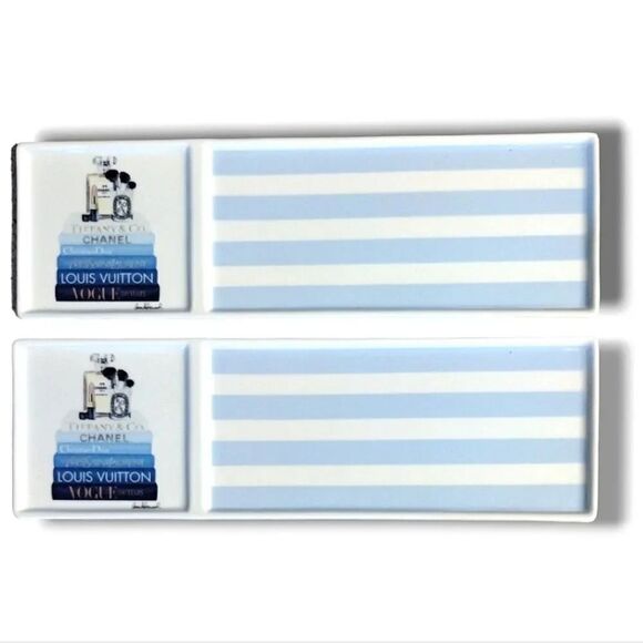 Amanda Greenwood Designer Art Glam Porcelain Trinket Decor Tray NWT - Picture 12 of 13